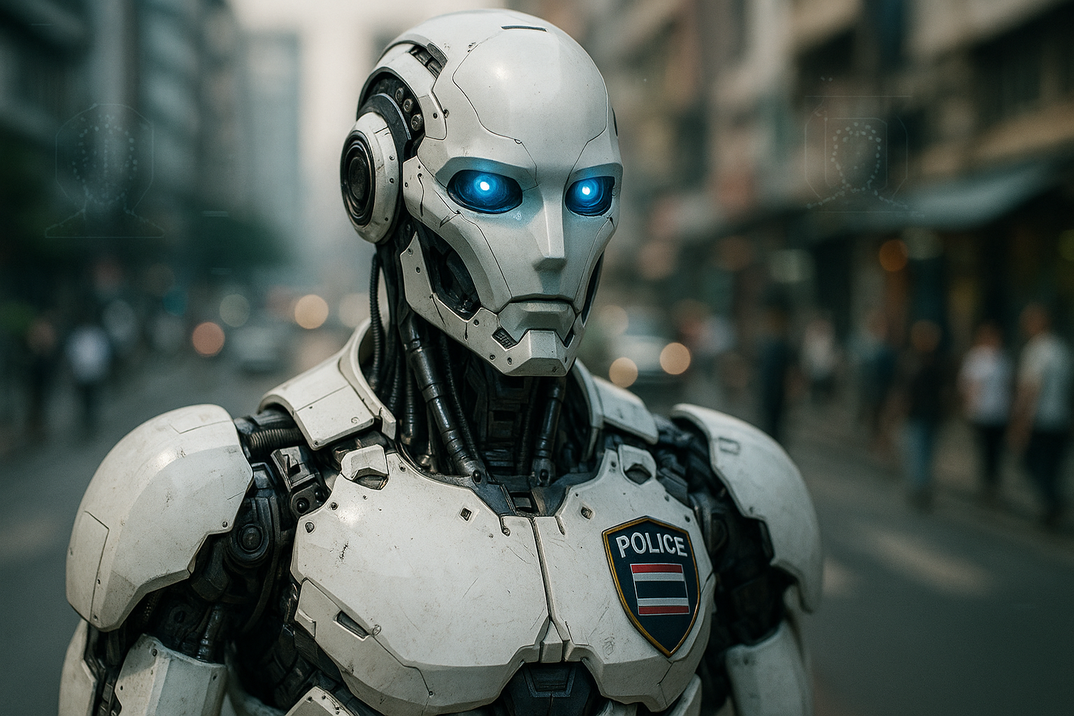 Tailândia Lança Robô AI Police Cyborg 1.0: O Futuro da Segurança Pública Já Está nas Ruas?